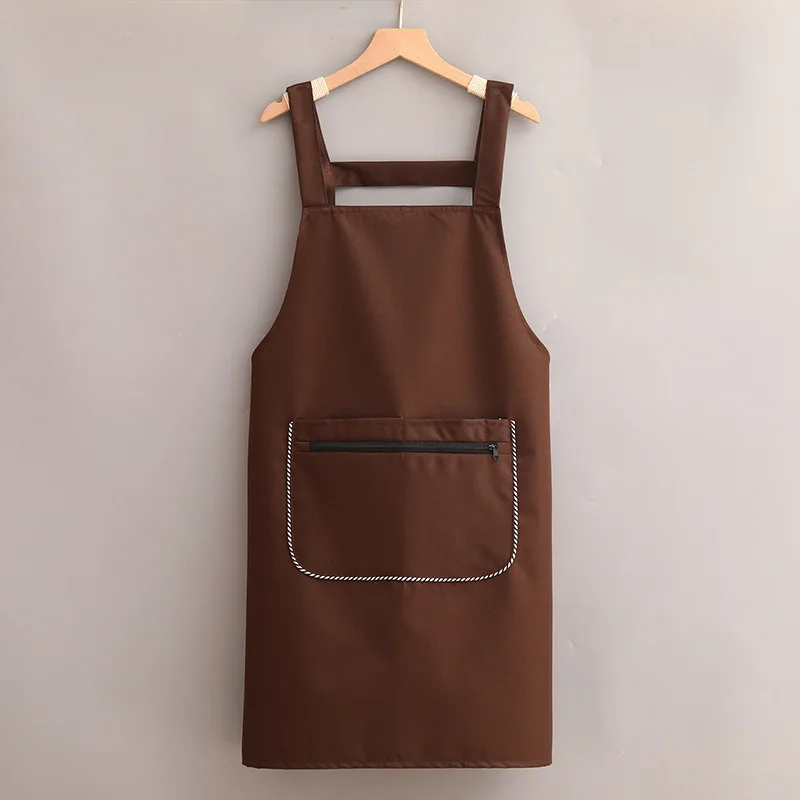 Waterproof Oil Cooking Apron Chef Aprons For Women Men Kitchen Apron With Front Pocket Dishwashing Cleaning Accessories Aprons