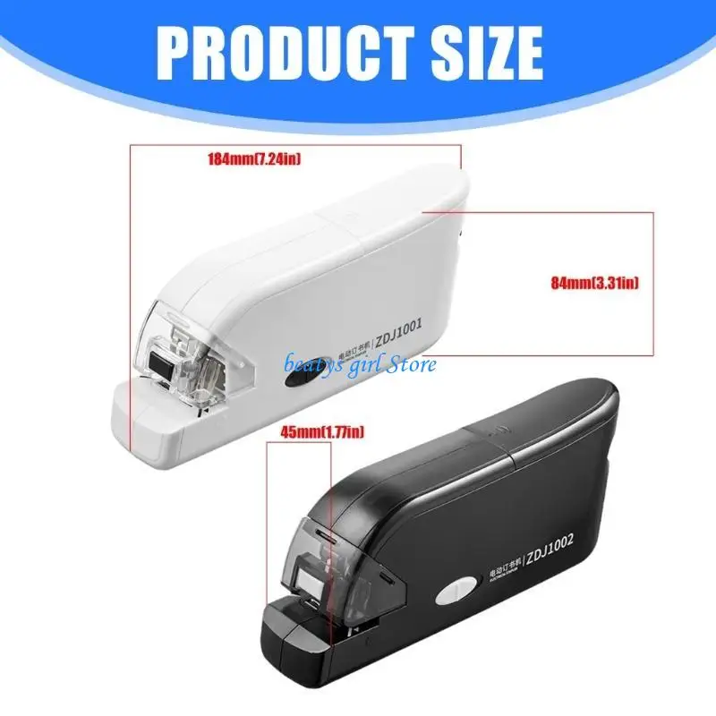 C7AB Portable Electric Stapler Rechargeable Battery Powered Automatic Binding Machine