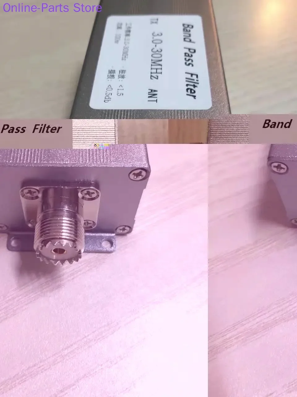 3-30MHz Bandpass Filter BPF Filter M Female LC Filter to Improve Selectivity SNR