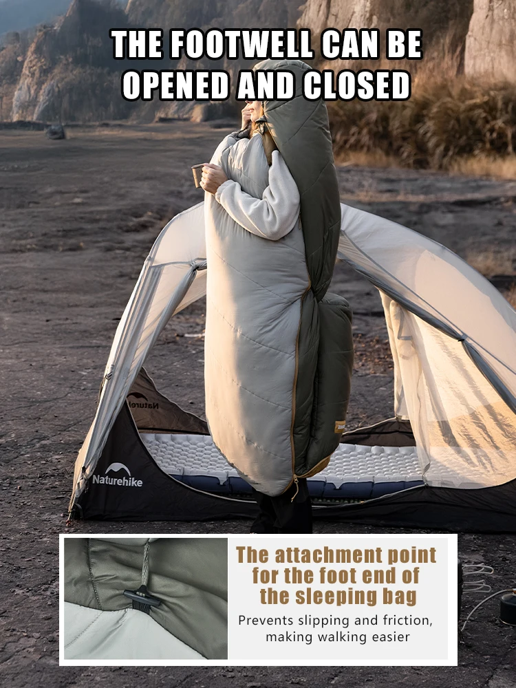 Naturehike Camping Sleeping Bag MJ PRO Ultralight Waterproof Mummy 4 Season Backpacking Sleeping Bags Outdoor Traveling Hiking