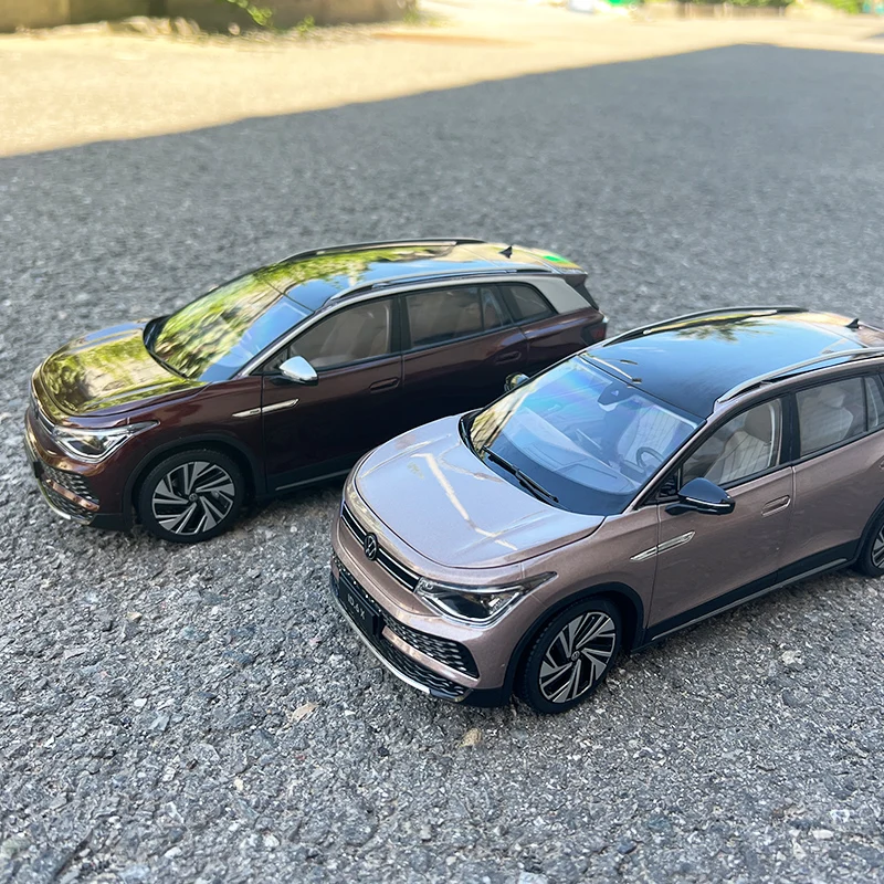Dealer Edition Car Model,1:18 Volkswagen VW ID.6 X Electrical Car,Diecast Model for Collections,Display and Gift for Friends
