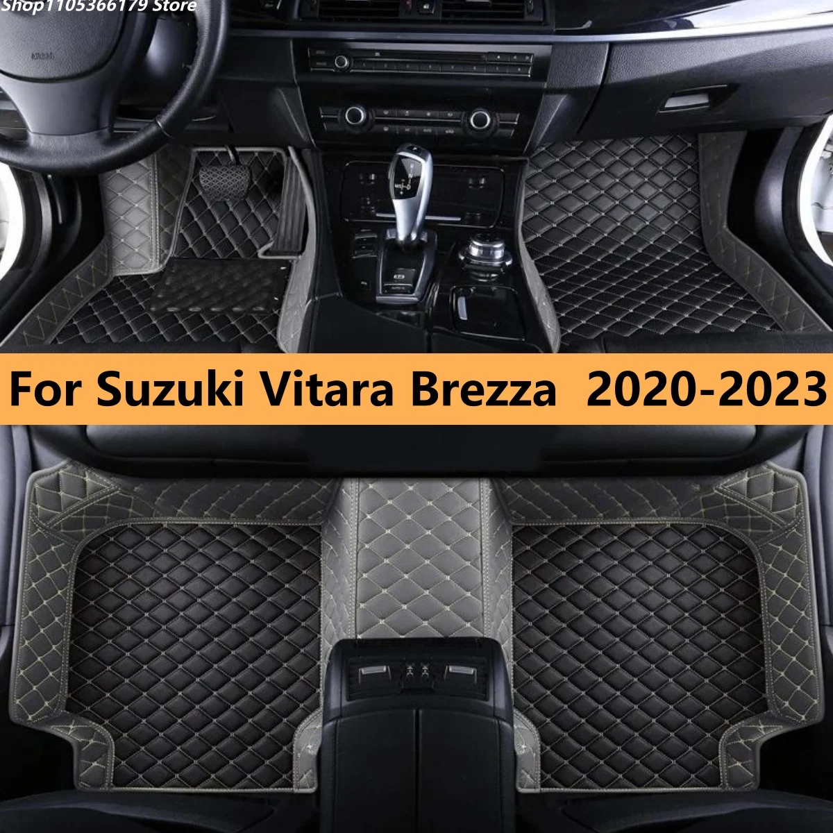 

Car Floor Matts Fit For Suzuki Vitara Brezza 2020 2021 2022 2023 Auto Anti-dirt Full Set Carpet Pads Vehicle Foot Matts Rugs