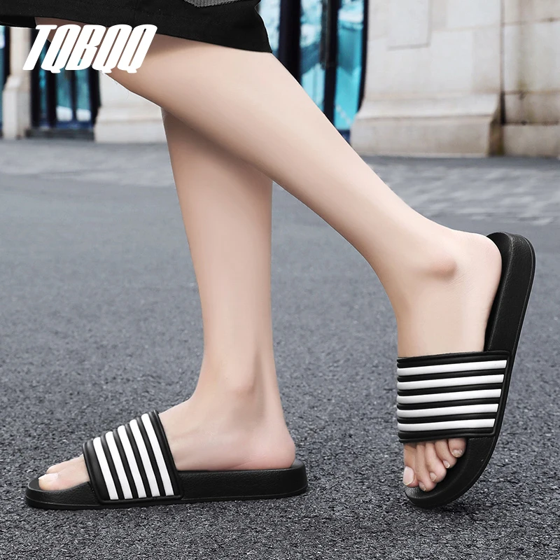 Men's Slides Sandals EVA Foam Comfortable Non-Slip Women's Massage Slippers for Beach Pool House Indoor Outdoor Shower - Image 5