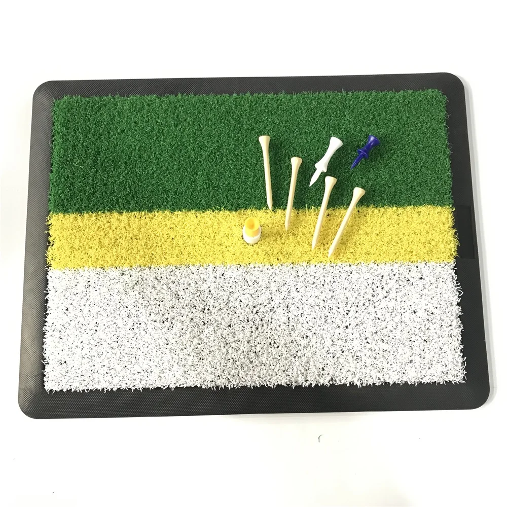 

2026 Artificial Turf Golf Mat With Non-Slip Rubber Base Golf Hitting Mat For Indoor And Outdoor Practicepromote Sales