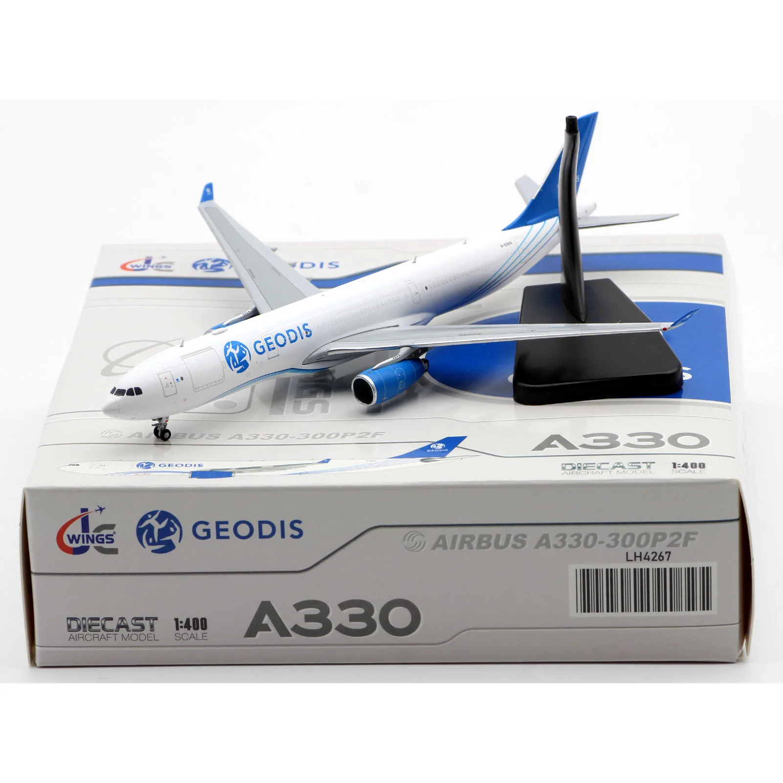 LH4267 Alloy Collectible Plane Gift JC Wings 1:400 Titan Airways Airbus A330-300(P2F) Diecast Aircraft Model G-EODS With Stand