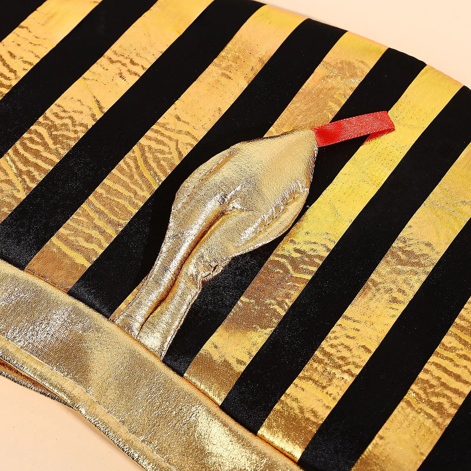 Adorabile cappello da faraone dorato egiziano con design a testa di serpente Accessorio per costume carino Ragazzo Ragazza Prestazioni di Pasqua Masquerade Anime