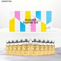 Corea 8ml salmón ADN oro cuidado de la piel Booster Starter suero Kit Facial Natural brillo blanqueamiento hidratante cuidado de la piel