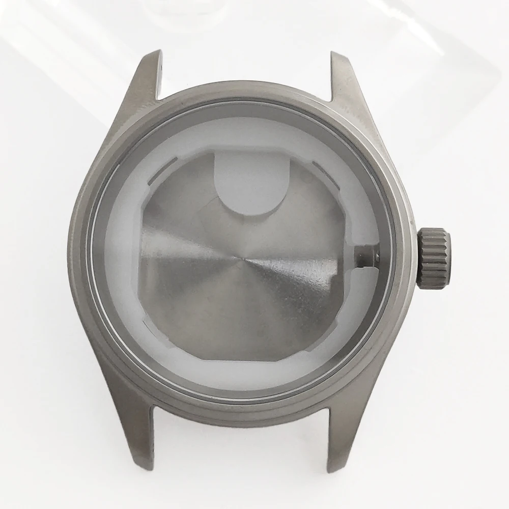 36mm VH31 Titanium Alloy Watch Case Sapphire Crystal Mirror Case Diving Case Suitable for VH31 Movement Watch Parts Module