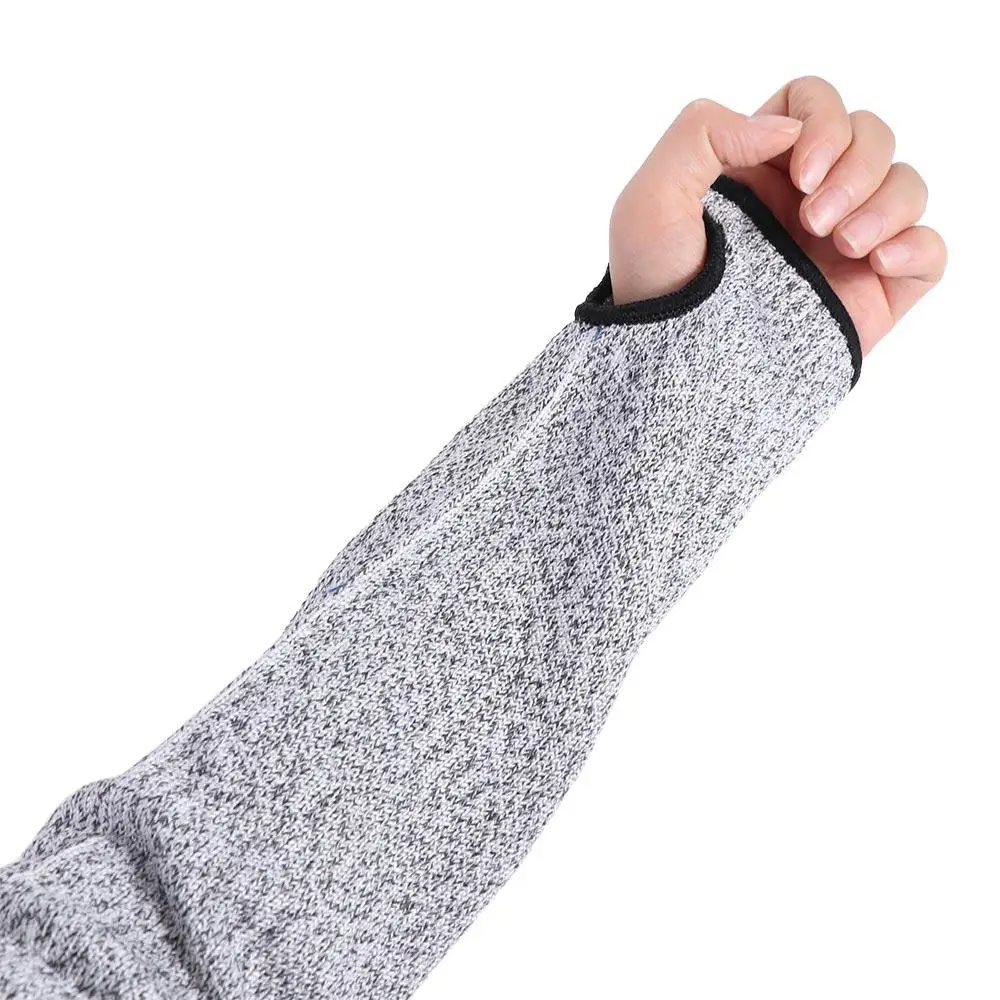 Thumb Hole 5 HPPE Cut-resistant Arm Sleeve Bite Proof Cut Resistant Safety Protecter Arm Sleeve Anti Abrasion