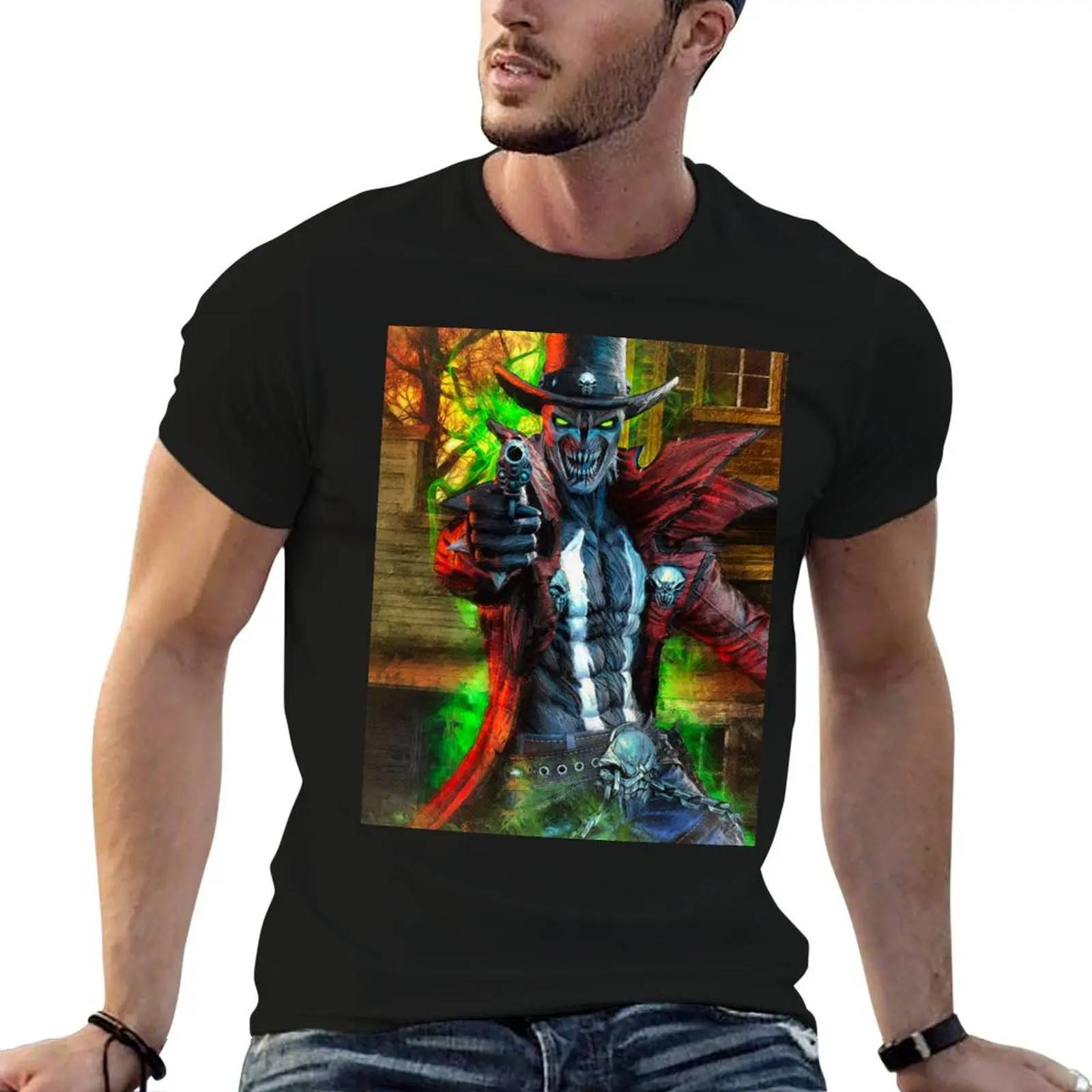 Gunslinger Spawn T-Shirt cotton graphic tees customs design your own mens white t shirts