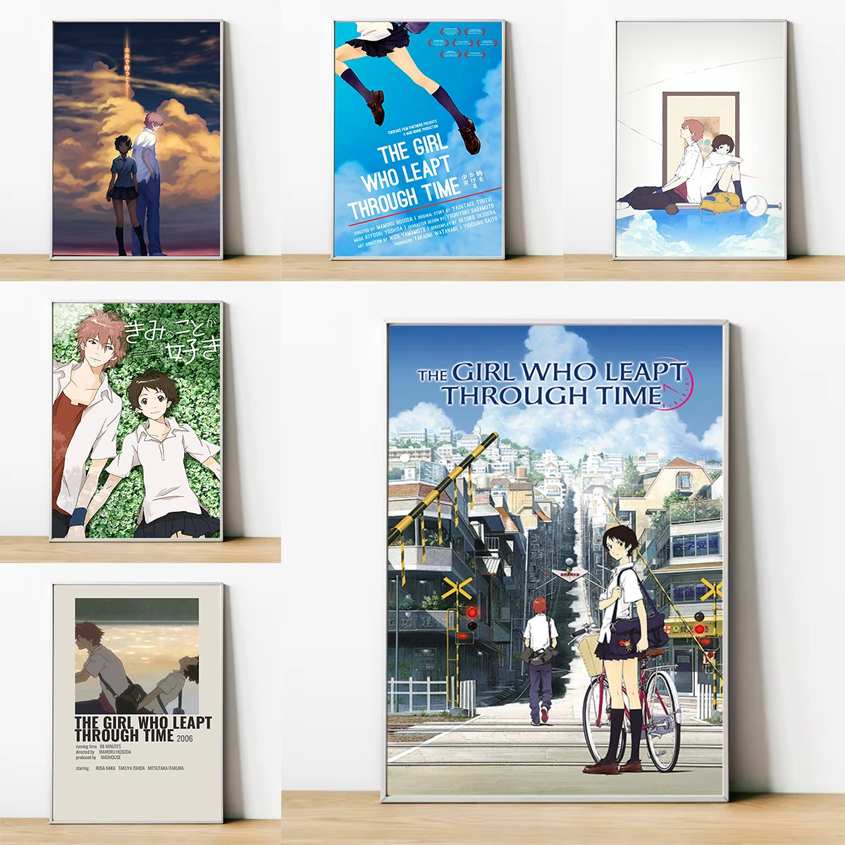 The Girl Who Leapt Through Time Aesthetic Room Decoration Posters for Wall Decororation Painting on Canvas Home Decorations Art