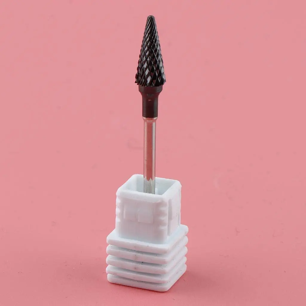 

Carbide Nail Drill Bits Rotary Burrs Cuticle Clean Tungsten Carbide Nail Bits for Acrylic Gel Nails Polishing Removing 3/32 Inch