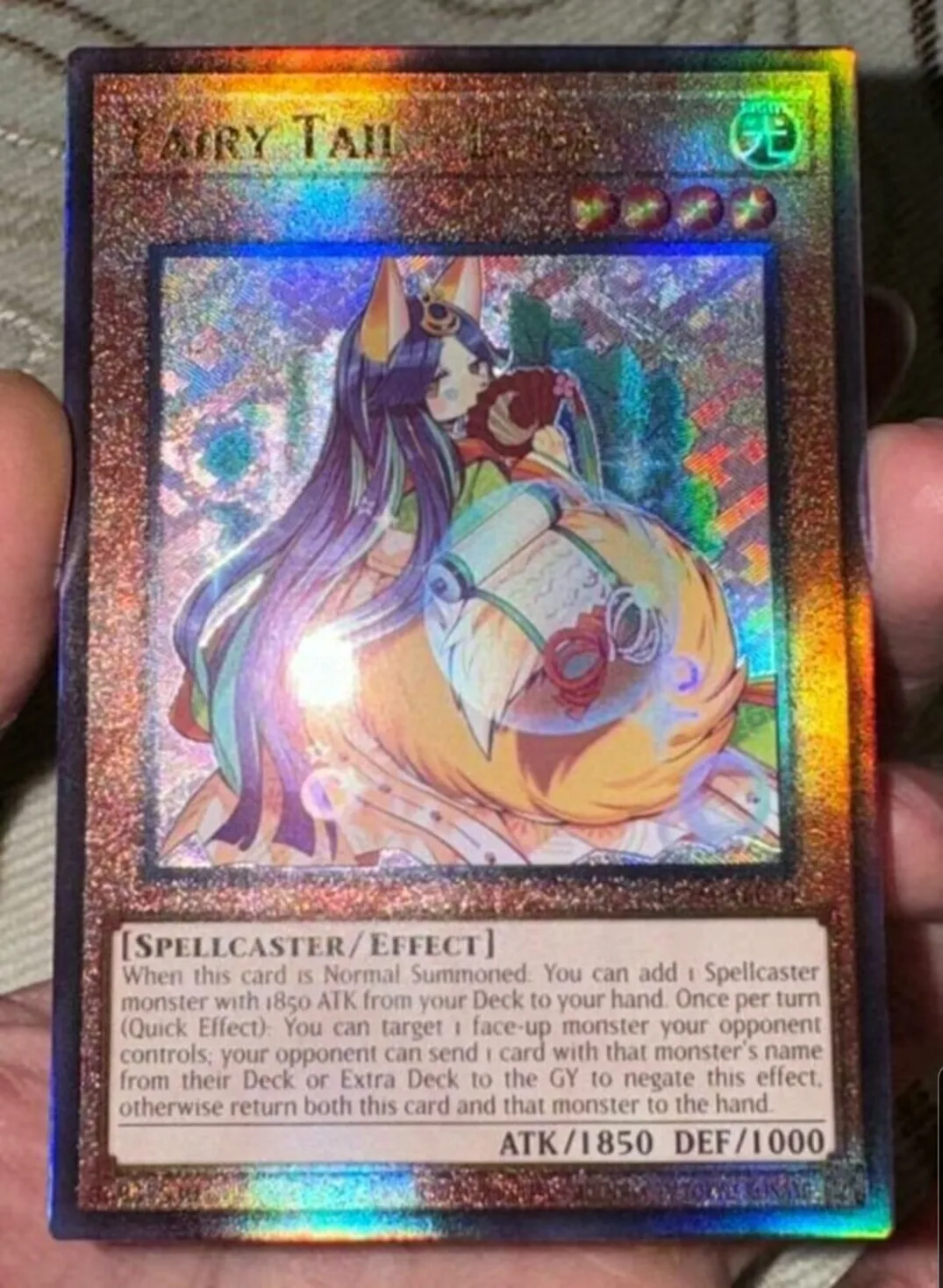 YugiChaînes KONAMI Duel Monstres DegradTail RC04-AE010-Luna UlOscar Rare Asian English Collection Mint Card