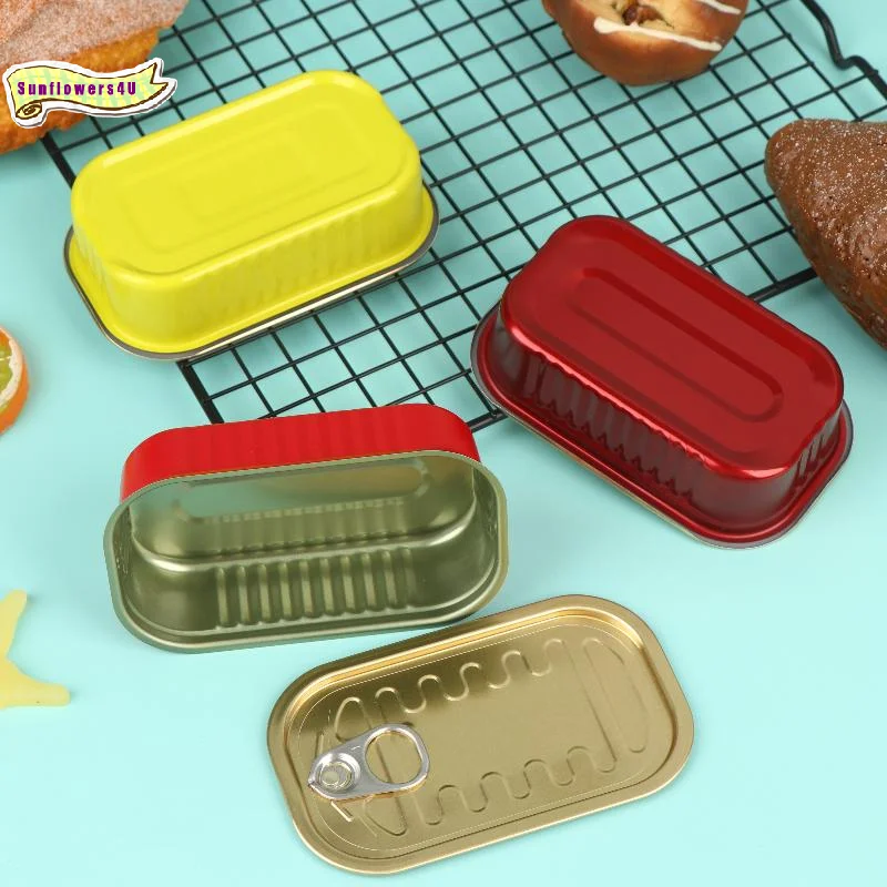 Food Storage Boxes - 2 stuks lege mini blikken doosjes,