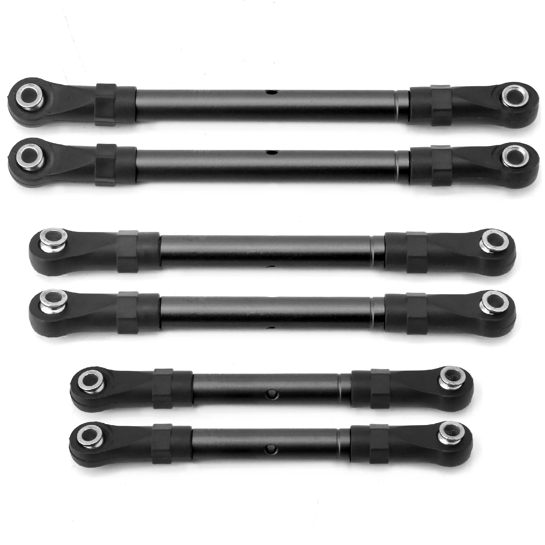 Adjustable Front & Rear Pull Rod Link Tie Rod Steering Rod For Traxxas Hoss/Slash/Rustler 4WD RC Car Upgrade Parts