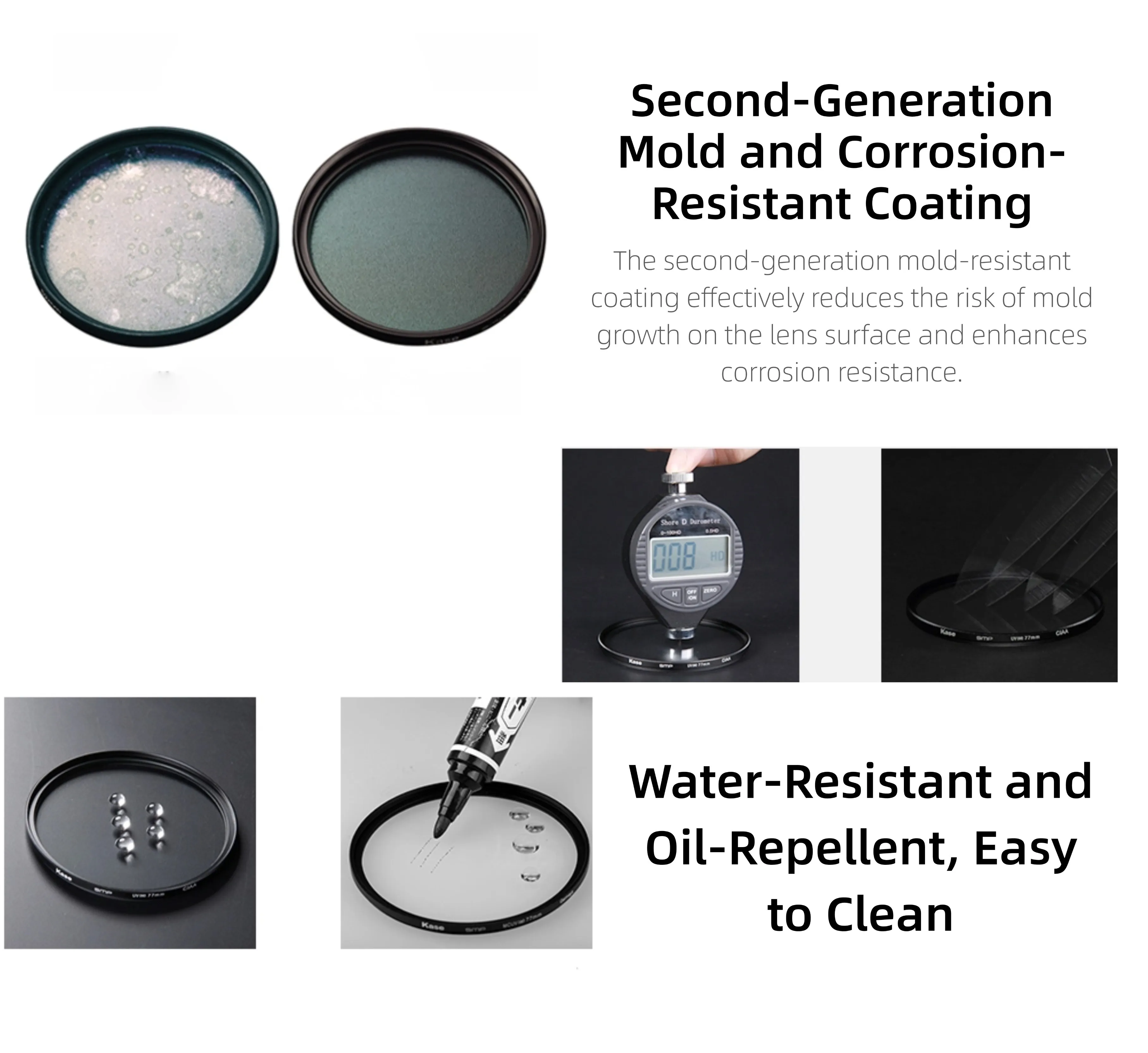 Оптическое стекло Kase AGC MCUV CPL ND8 ND64 ND1000 52/55/58/62/67/77/82/49 мм, фильтр для объектива камеры, круговой поляризатор, 12-слойное покрытие