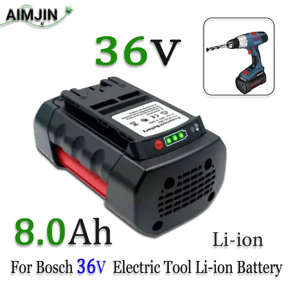 

For Bosch 36V 8.0Ah Li-ion Battery ，Compatible BAT810 BAT836 BAT840 GBH36V-LI Power Tools Replace