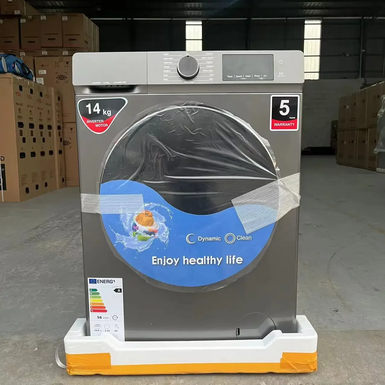 14kg Automatic Washing Machine with Dryer Large Capacity Washing Machine Two-in-one Dryer Front Washing Machine