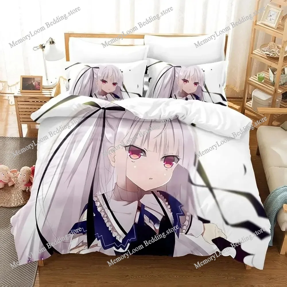 

Kawaii Anime Absolute Duo Bedding Set Duvet Cover Comforter Bed Set Quilt Cover Pillowcase King Queen Twin Size Boys Girl Adult