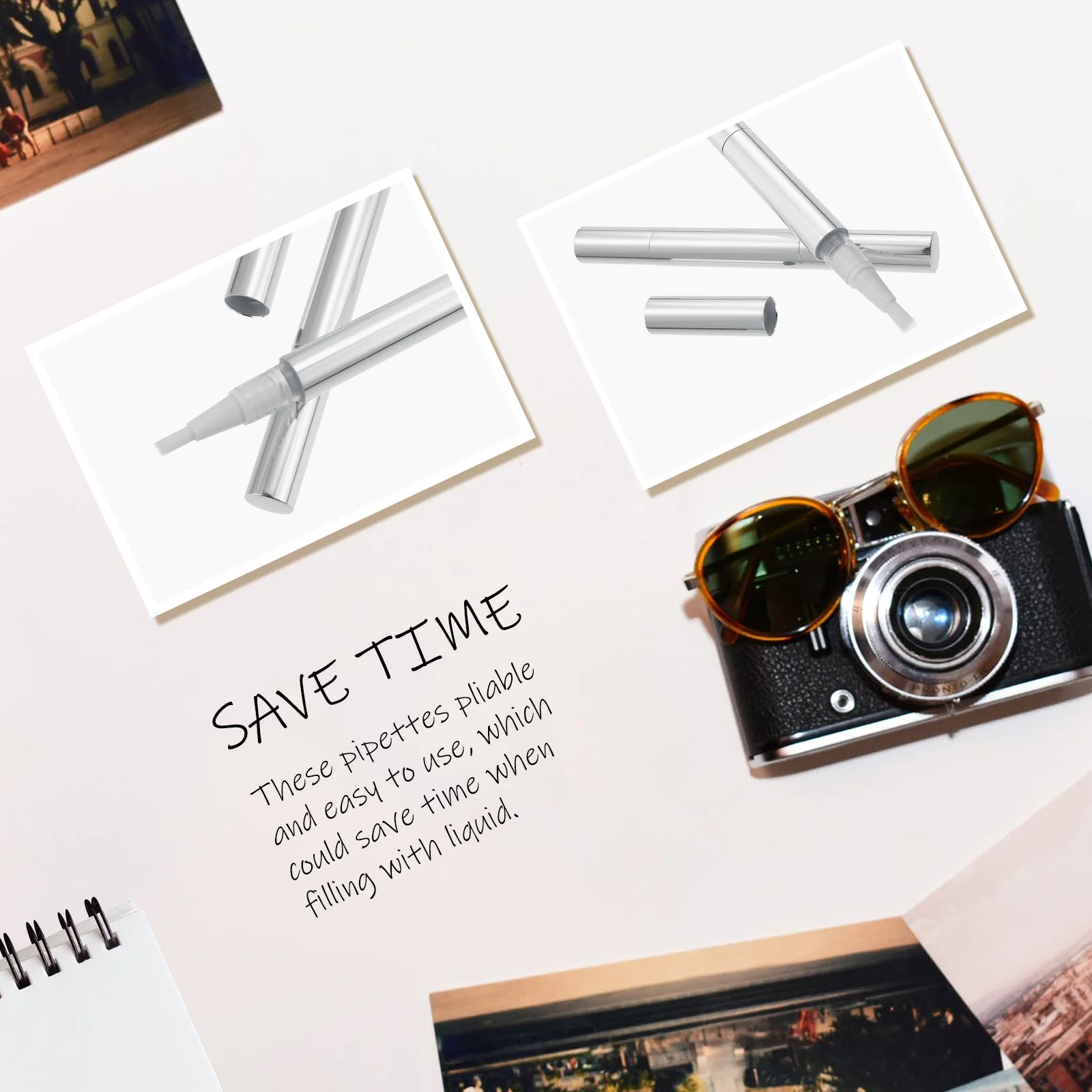 3 قطعة قلم فارغ التواء أدوات مانيكير فرشاة محمولة مسمار التغذية النفط قضيب حاوية ملمع الشفاه ماكياج العرض #3