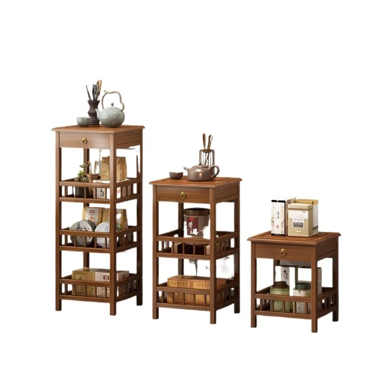 

New Chinese style tea table, living room sofa side cabinet, small coffee table storage cabinet
