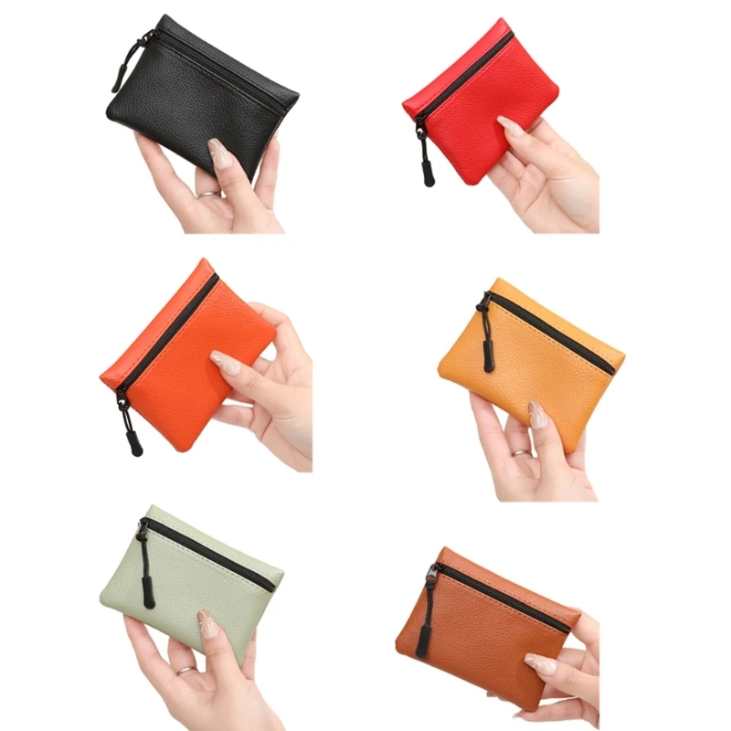 Fashionable Zipper Coin Purse Functional Wallet Change Pocket Storage Bag for Coins and Cards