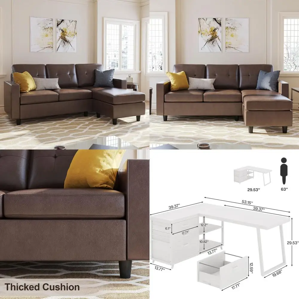 

"Large Rolling Kitchen Island with Drop Leaf and Power Outlet, Mobile Cart with 5 Shelves"