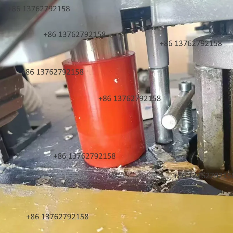 Woodworking Equipment Repair Accessories Mini Edge Banding Machine Red Rubber Roller Wheel Motor Chain Parts view 4