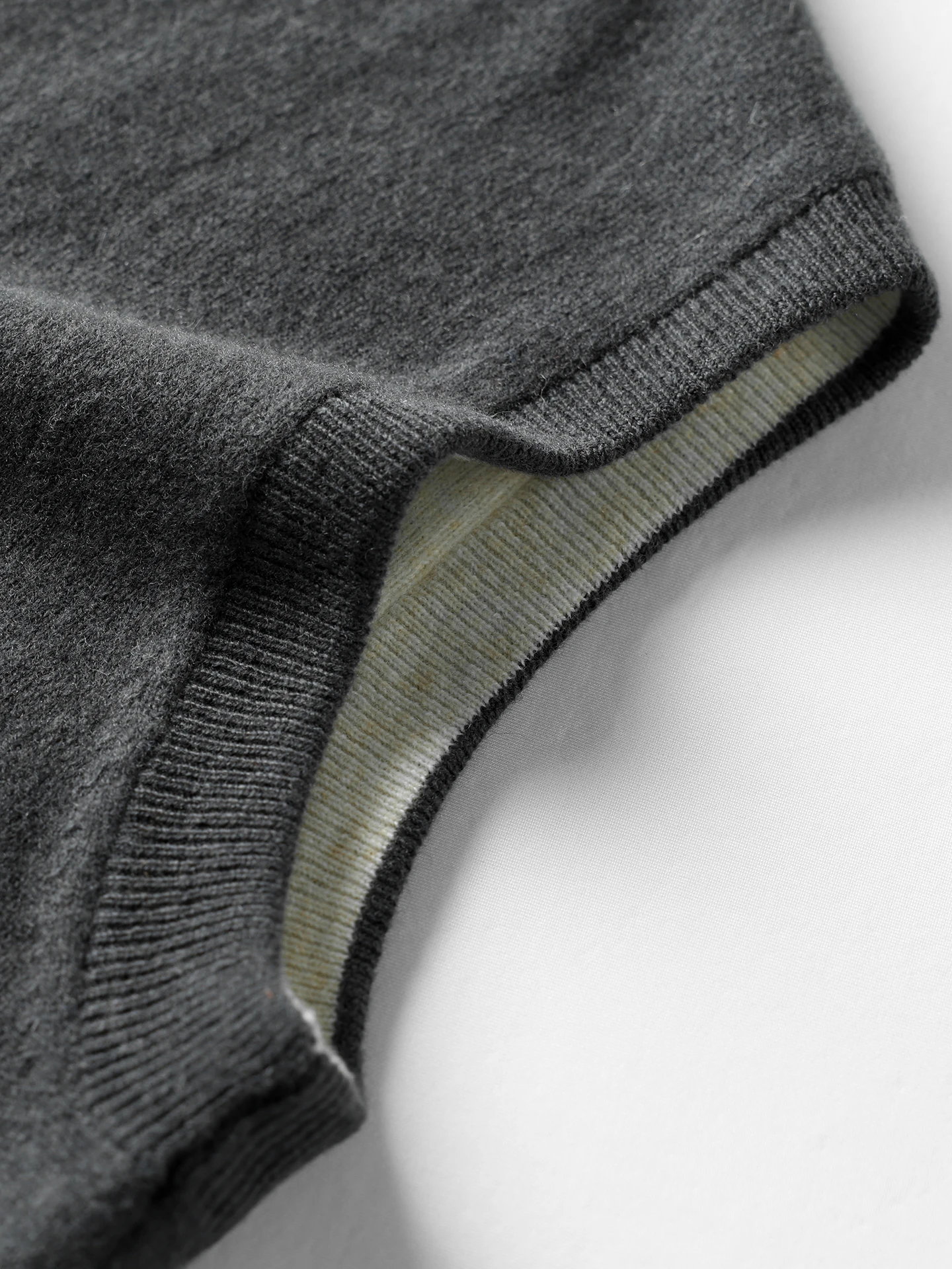 New Smart Casual Men 100% Merino Wool Sweater Vest Autumn Winter Man Knitwear Thick Cardigan Double Sides Cashmere Clothing Tops