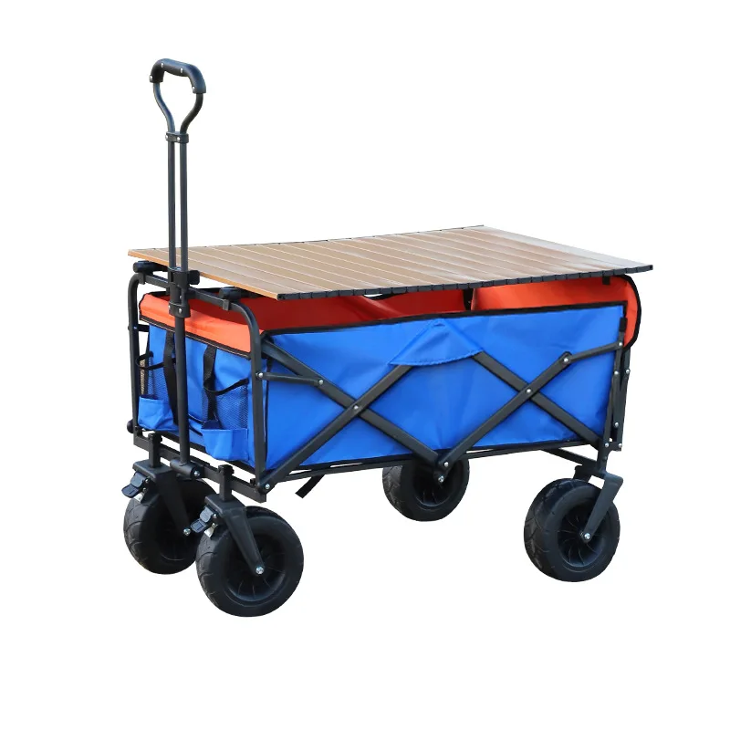 

Camping Camp Car Removable Cloth Bag Outdoor Stall Folding Camping Cart Portable Picnic Extended Cart