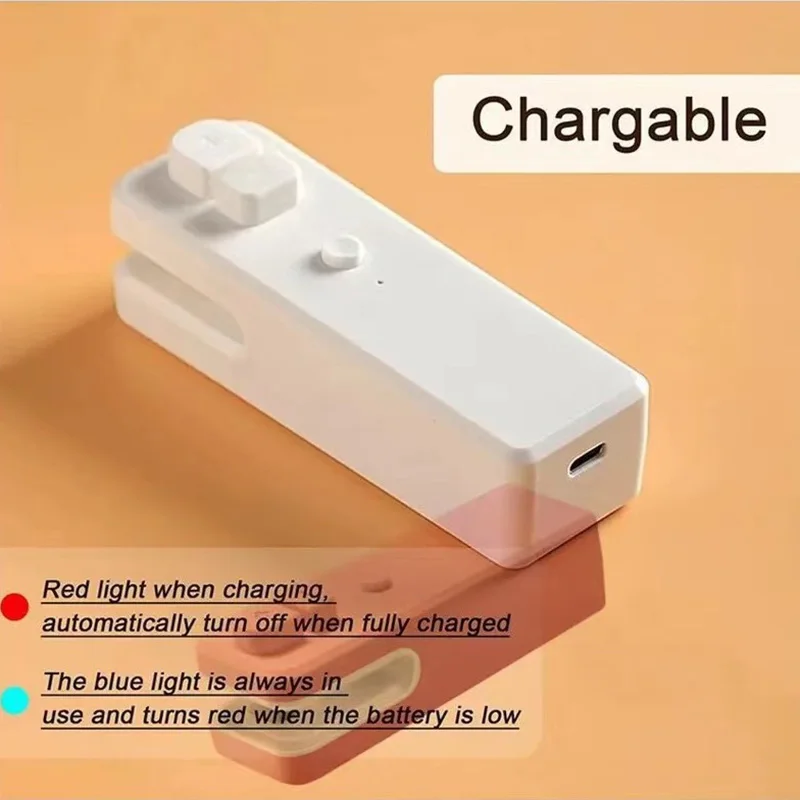 샤오미 소형 USB 충전식 미니 씰링 기계, Kaifeng 통합 휴대용 식료품 가방 씰링 기계, 스낵 씰러