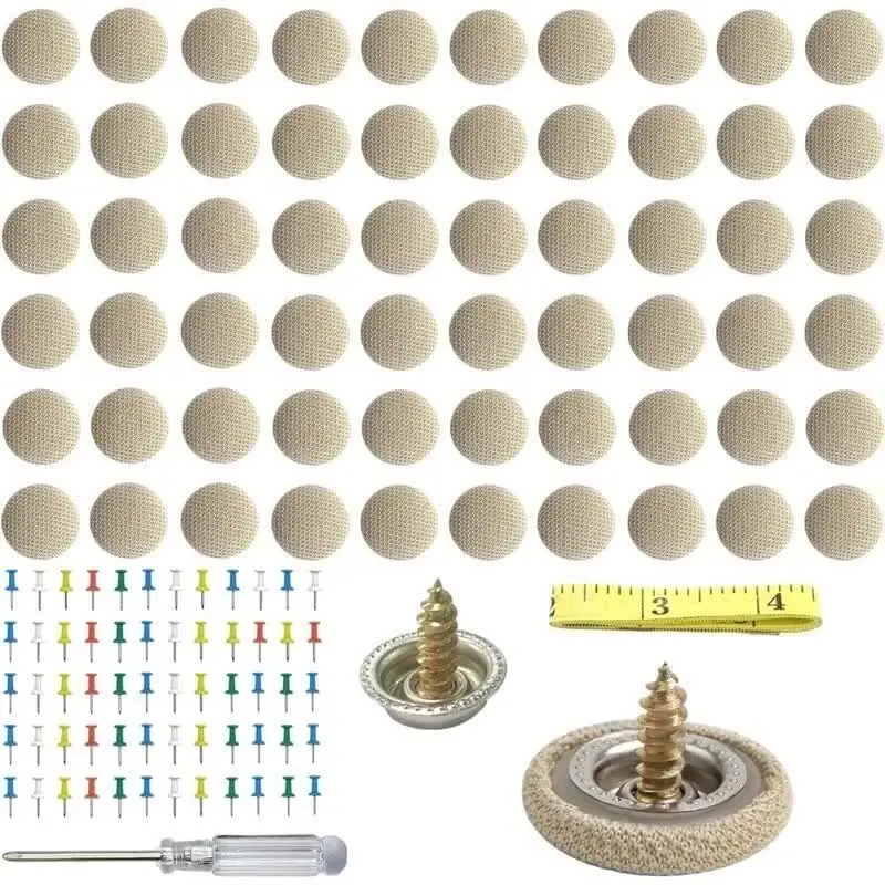 Kit de Reparo para Forro de Teto Automotivo com Ferramenta de Instalação, 30/60 Peças, Rebites de Fixação para Teto de Carro