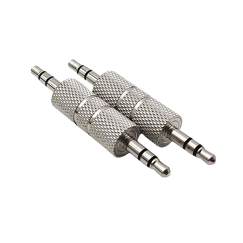4/10/40 Pcs 3.5mm Male to Male Stereo Audio Connector – Metal Coupler for Headphone & Speaker Repair AUX