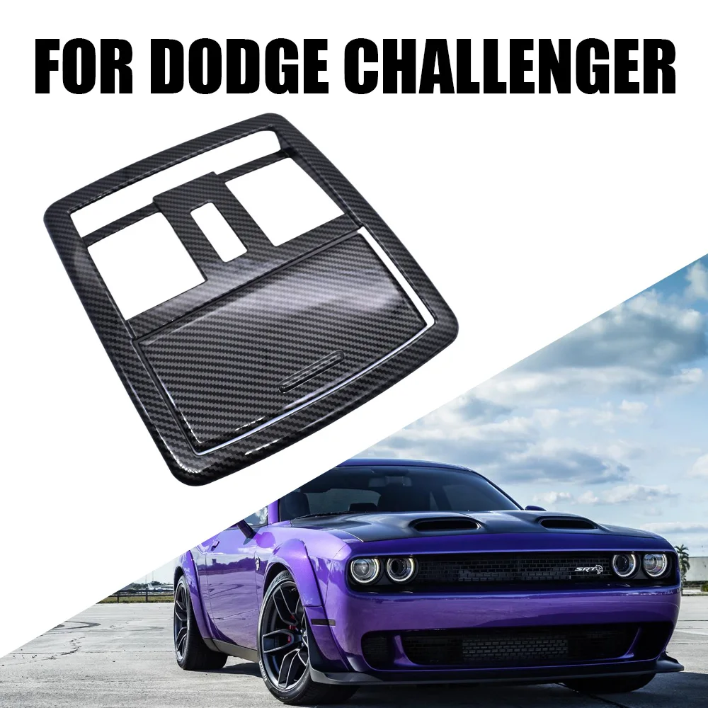 

Carbon Fiber Reading Light Cover Trim for Dodge Challenger 2010+ Car Interior Decoration Cover Carbon Fiber Accessories