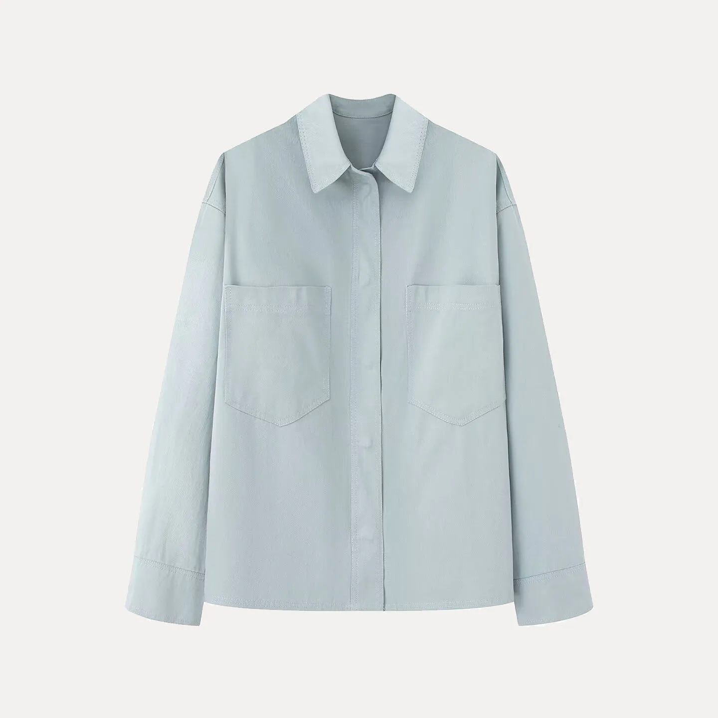 Fashionable Long Sleeve Shirt Women's Summer 2026 New Arrival with Large Pockets Clothing Matching Style ZADATA Brand