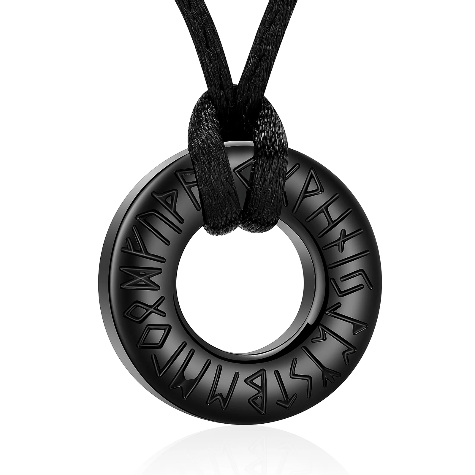 

Черный круг жизни, кулон, резьба, урна для кремации, ювелирное изделие, ожерелье, ювелирные изделия для кремации для праха, подарок, кулон на память