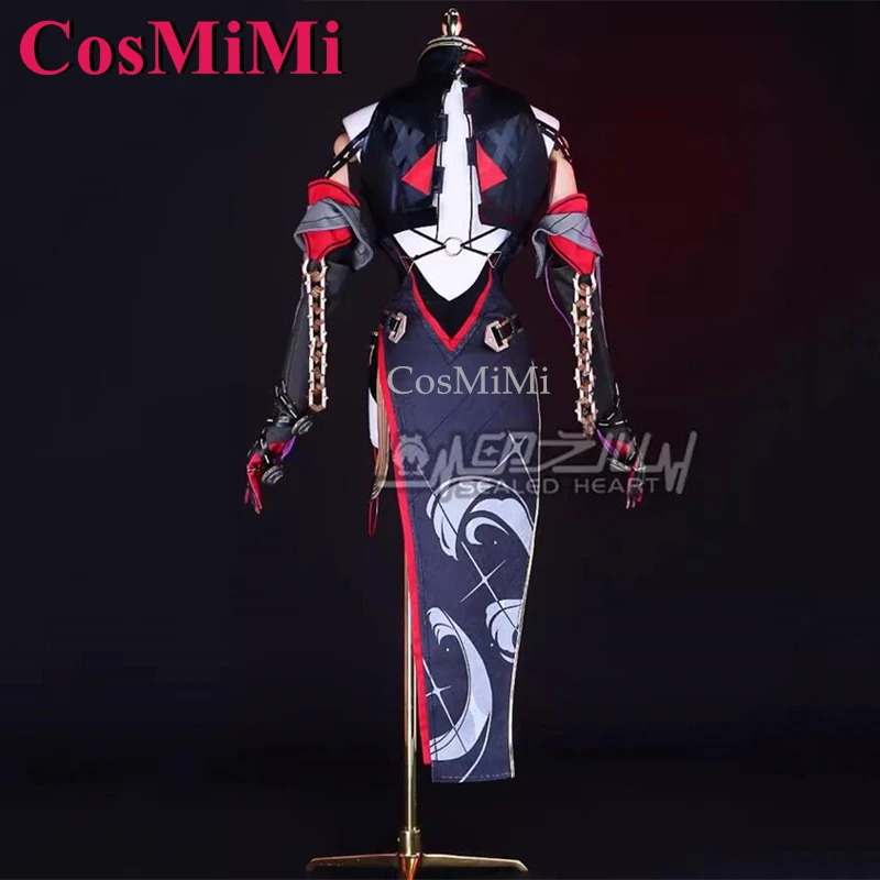 CosMiMi เกม Wuthering Waves Yinlin คอสเพลย์เครื่องแต่งกายแฟชั่นหวาน Cheongsam ผู้หญิง Carnival Party บทบาทเล่นเสื้อผ้า XS-XL