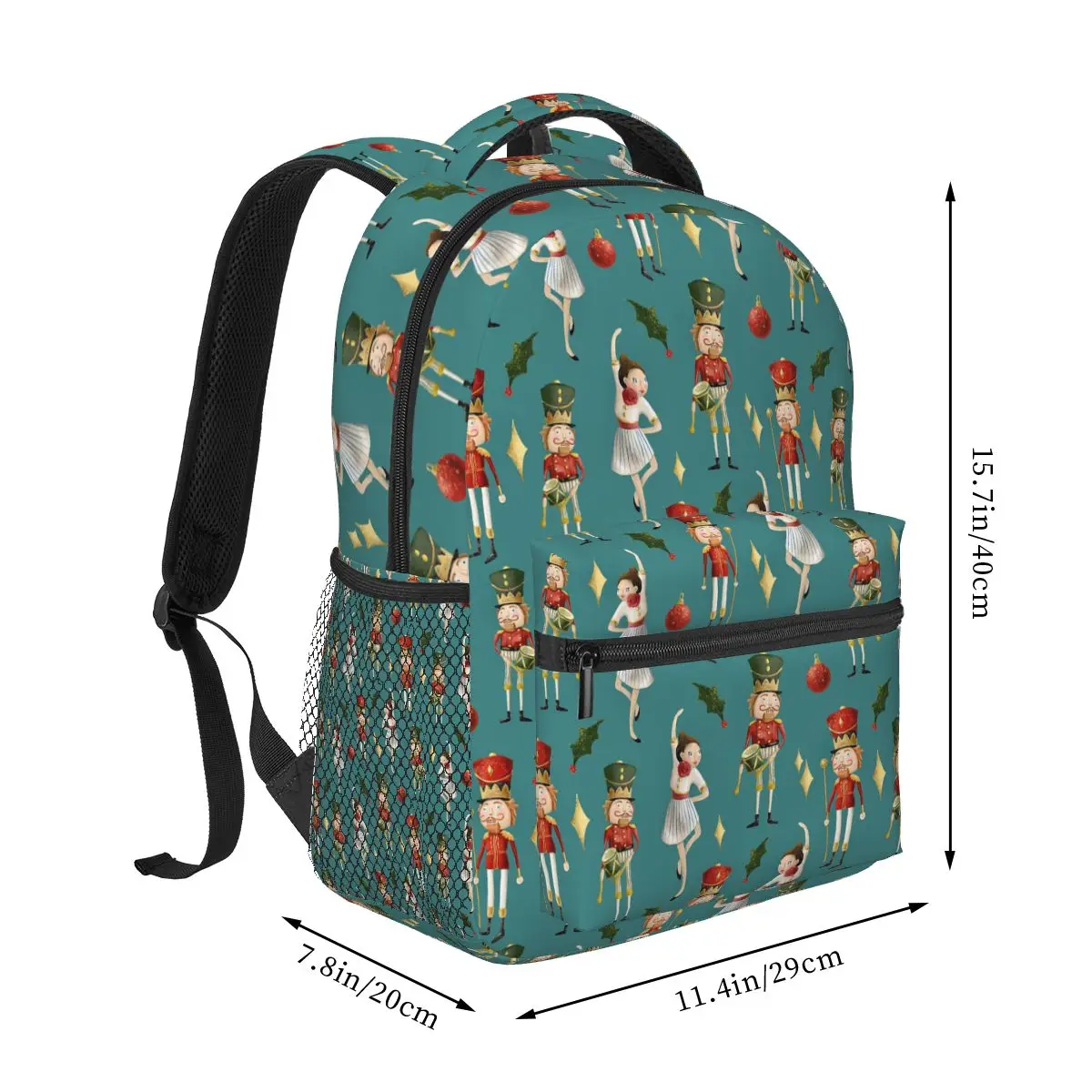 Mochilas navideñas de Cascanueces, estrellas, bailarina, violín, mochila para niños y niñas, mochilas escolares para estudiantes, mochila de viaje, bolso de hombro