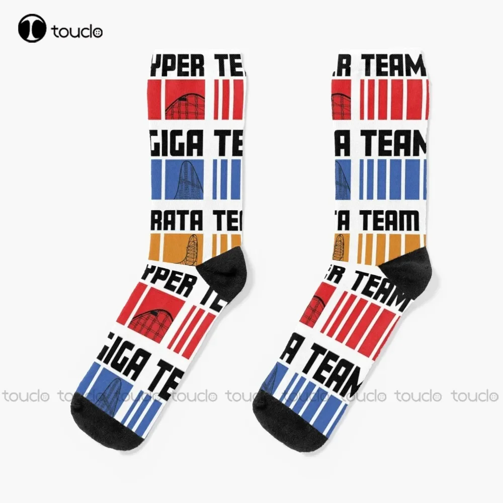 

Team Hyper Giga Strata Socks Baseball Socks Men Unisex Adult Teen Youth Socks Personalized Custom 360° Digital Print