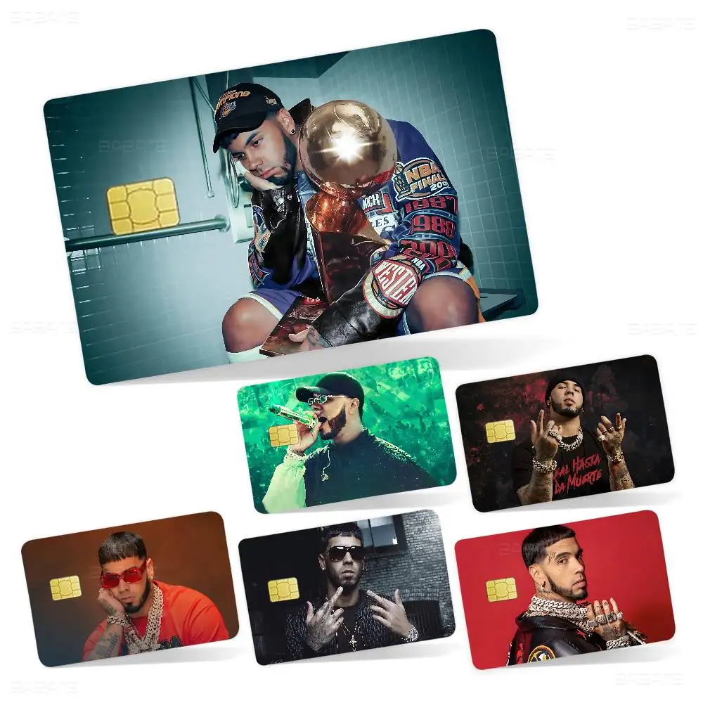 Puerto Rican Singer Anuel Aa 100% Hot Sale Amine Credit Debit Bank Card Bus Card Film Skin Sticker