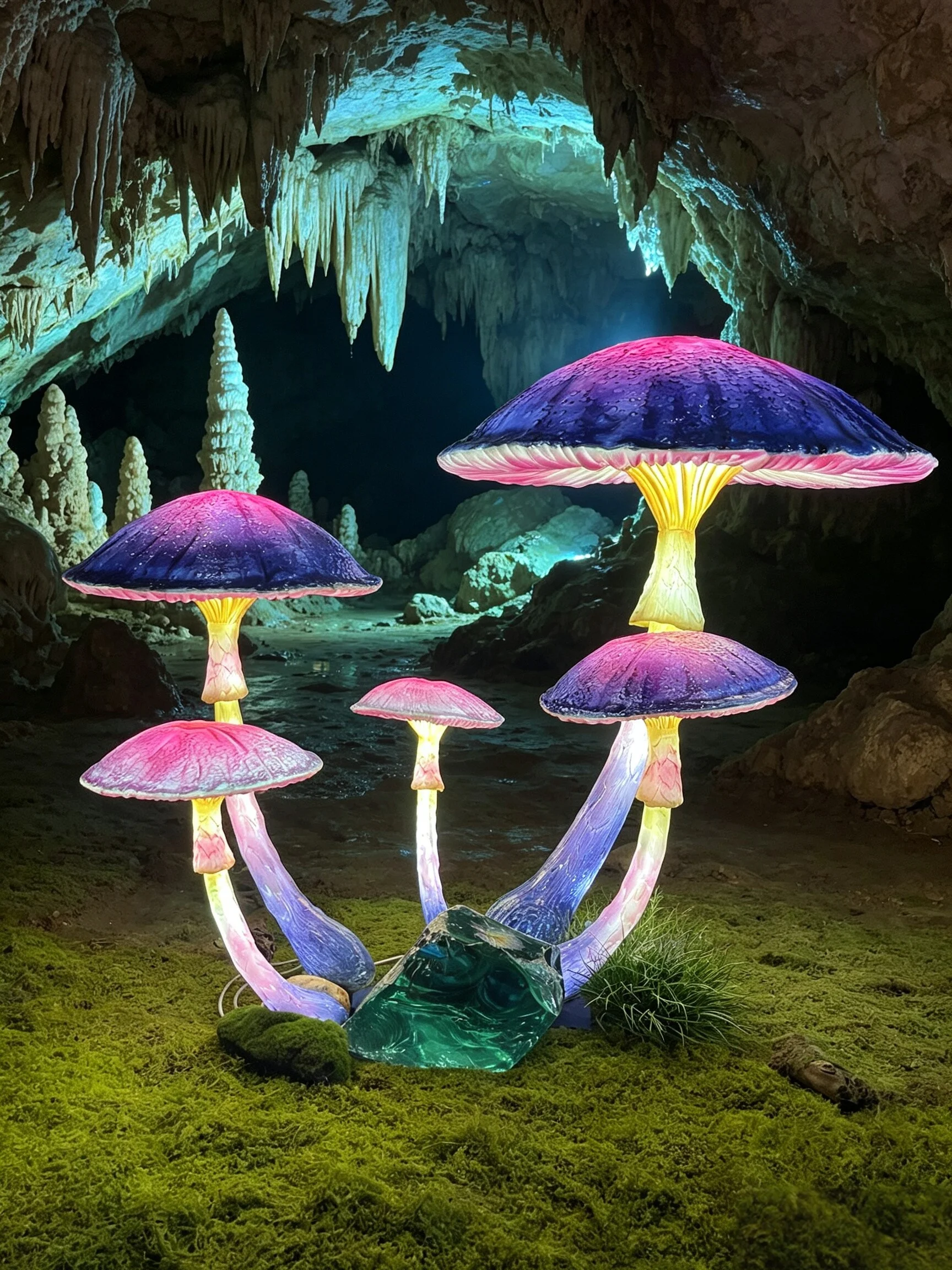 Pandora Series Fantasy Landscape LED Ambient Light Mushroom Tree Life Jellyfish Modeling Lamp Garden Park Party Decor