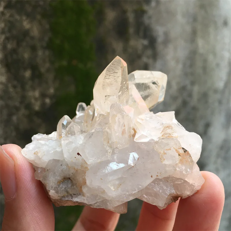 Natural Crystals Clear Quartz Cluster Specimen Energy Reiki Healing Stones Ornament Sorcerer Chakra Spiritual Meditation#3