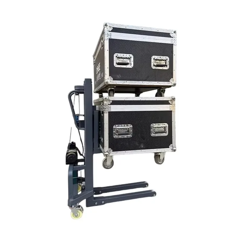 Detachable Portable Forklift Can Be Placed in a Car 1.2m 300kg Small Stacker Loading and Unloading Stage Lighting Flight Cases