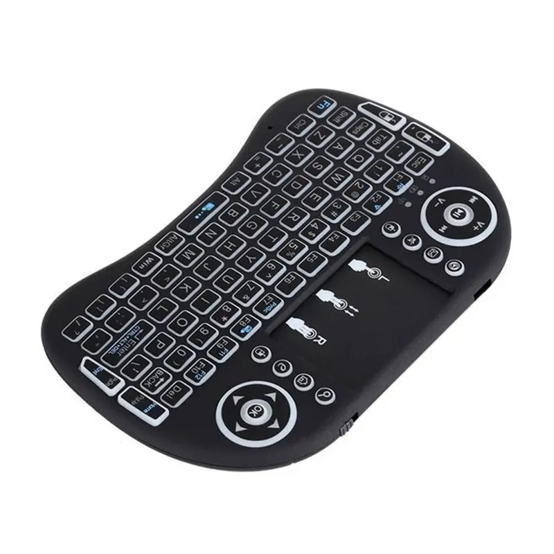 Cool Backlit I8 Mini Wireless Keyboard 2.4GHz Air Mouse Touchpad Handheld for Android TV BOX Mini PC