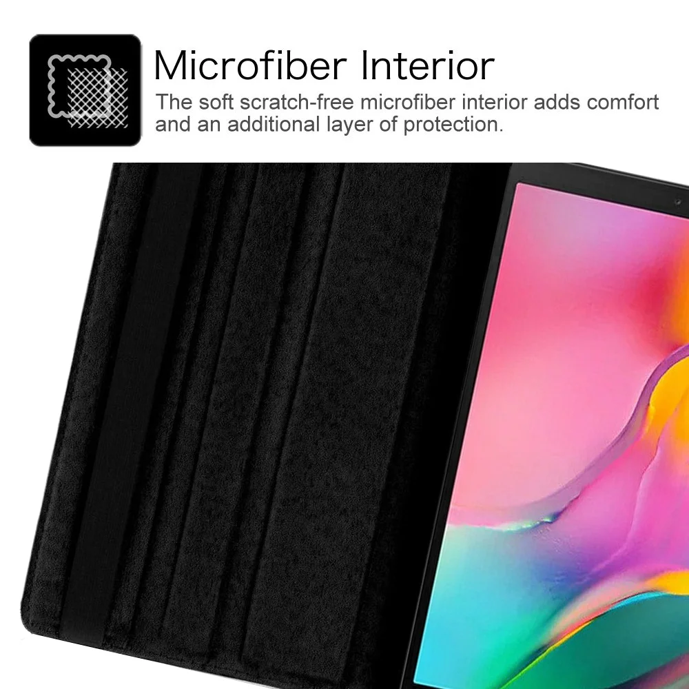 360 custodia girevole con supporto per Tablet per Samsung Galaxy Tab A8 10.5/Tab A7 10.4/A 10.1/Tab S6 Lite 10.4 impronte Cover con motivo