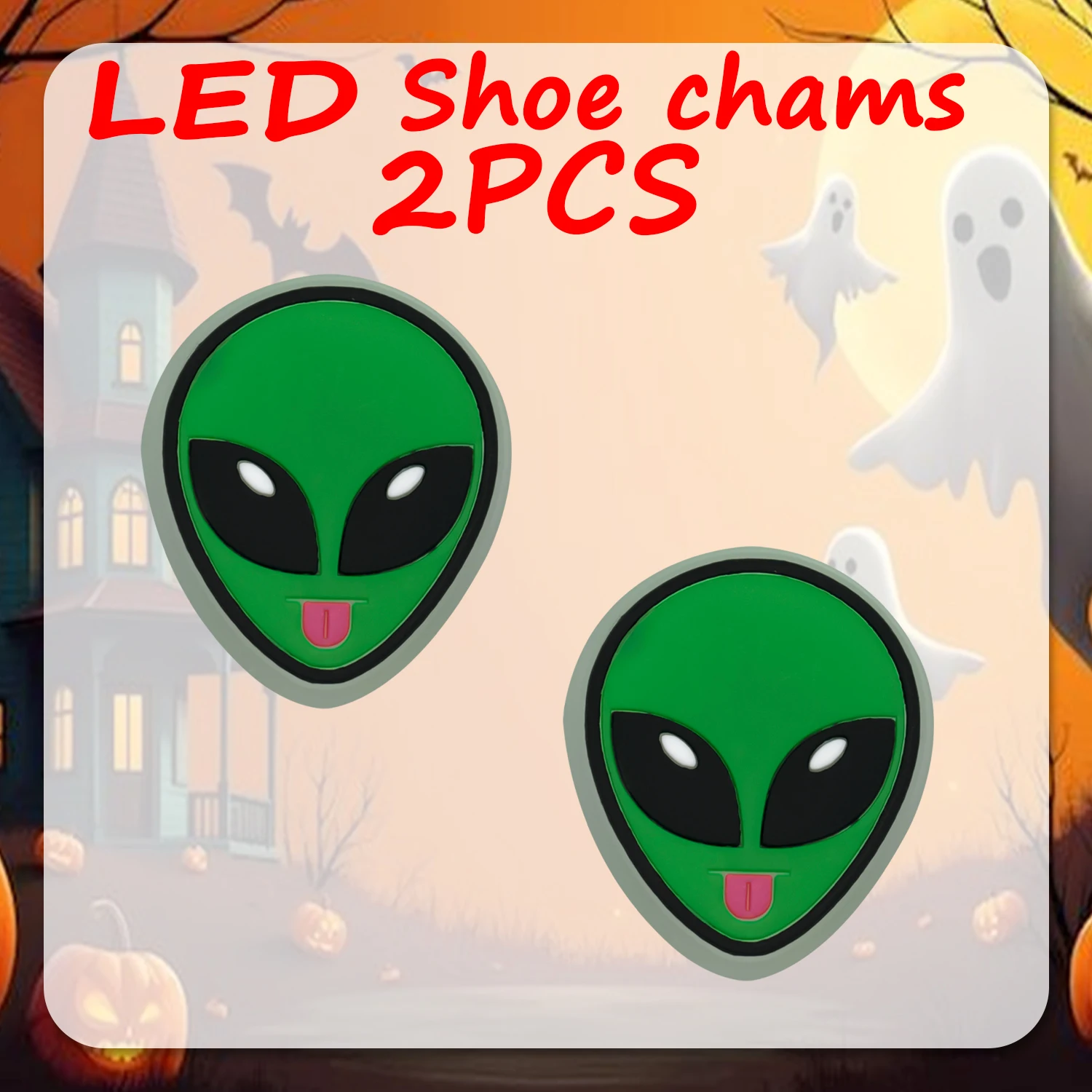 1/2/5 Stück Halloween-Schuhdekoration für Sandalen, lustiger Kürbis-Geist-Schuhanhänger, Zubehör, Katzenfledermaus, geeignet für alle Clogs – Detail 15