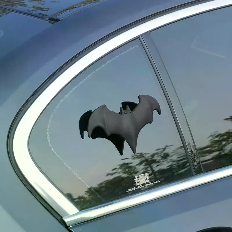 1Pcs Car Body Decal Auto 3D Decor Tail Modification No Punch Bat Decorative Sticker Roof Small Tail Car Stickers For Halloween
