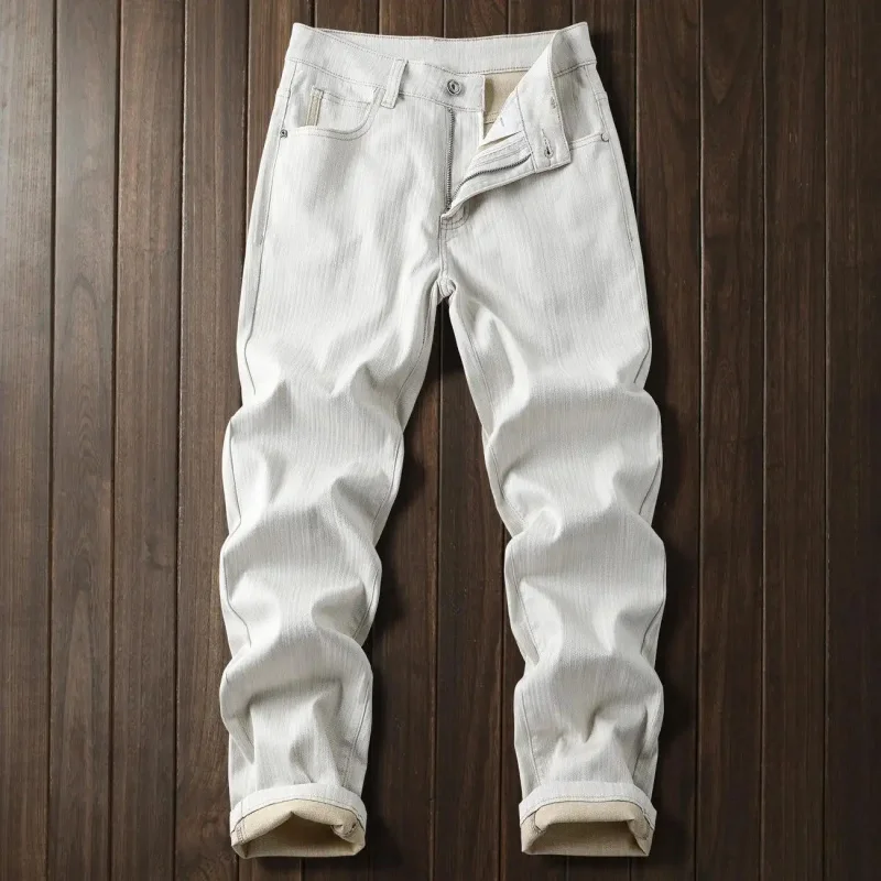 

2026 Summer Light and Thin Casual Denim Jeans for Men, Loose Straight Cut, Versatile Style, Simple Fashion, Korean Style, High Q