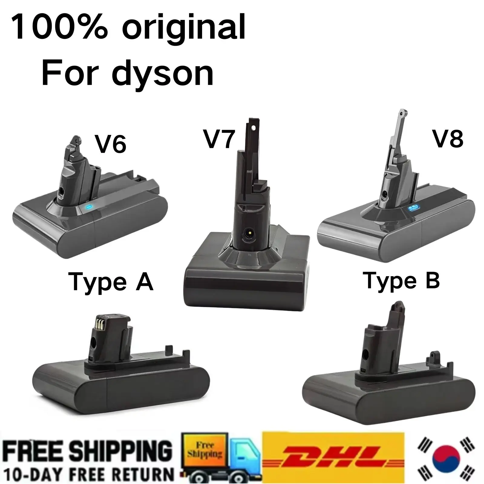 

Аккумулятор для пылесоса Dyson V6 V7 V8 Series SV07 SV09 SV10 DC58 DC31 DC34