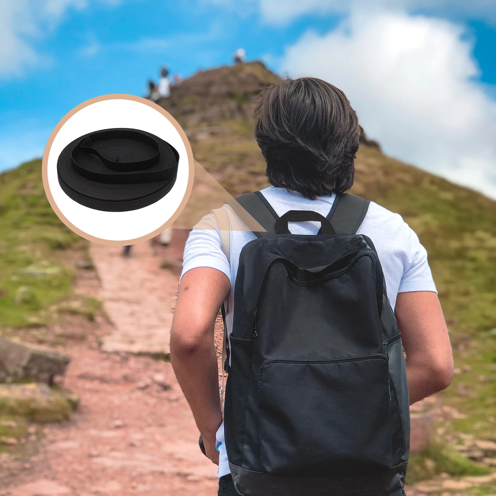 

1-рулонная вязаная резинка, универсальная плоская резинка для DIY одежды, костюма, шитья, ремесла, костюмная лента, эластичная лента,